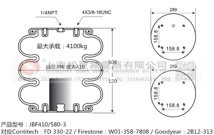 JBF410/580-3橡膠<a href='http://ycunz.cn/' target='_blank'><u>空氣彈簧</u></a>